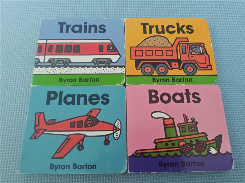 Byron Barton 乗り物英語絵本4冊の表紙