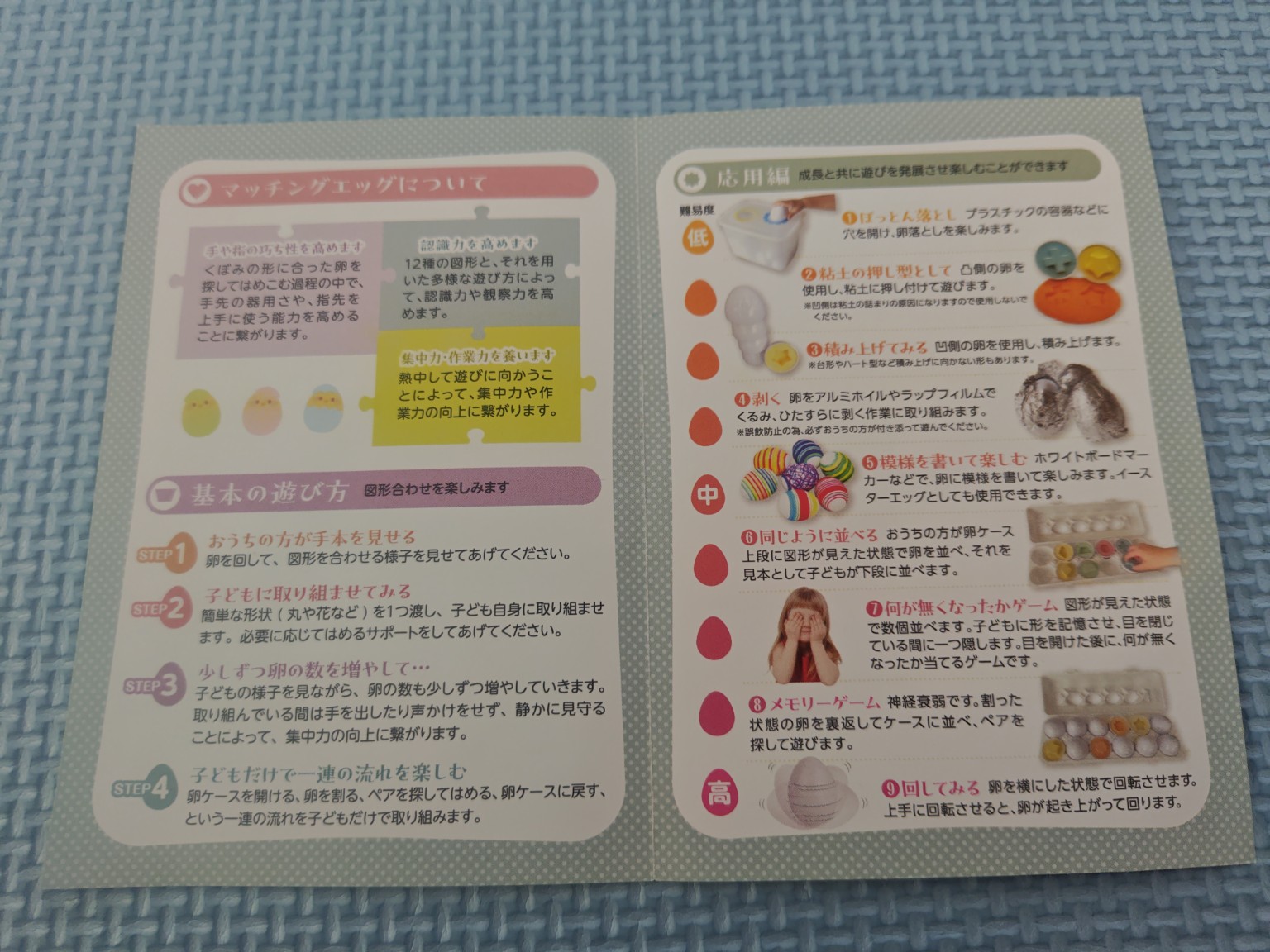 マッチングエッグ ガイドブック 中身